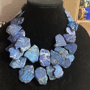Elegant Blue Stone Necklace